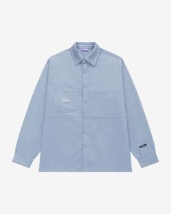 Рубашка Velvet Button голубая