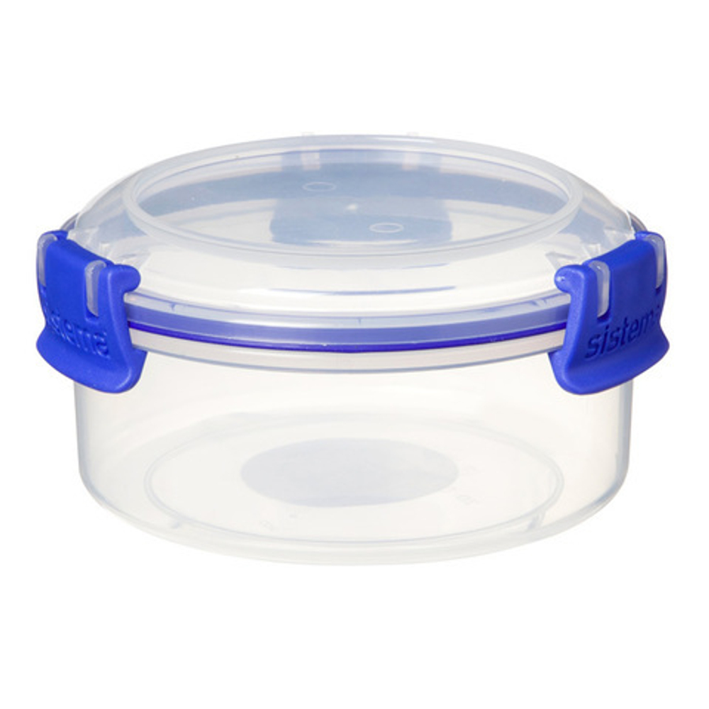 Контейнер круглый 300мл Sistema Klip It синий