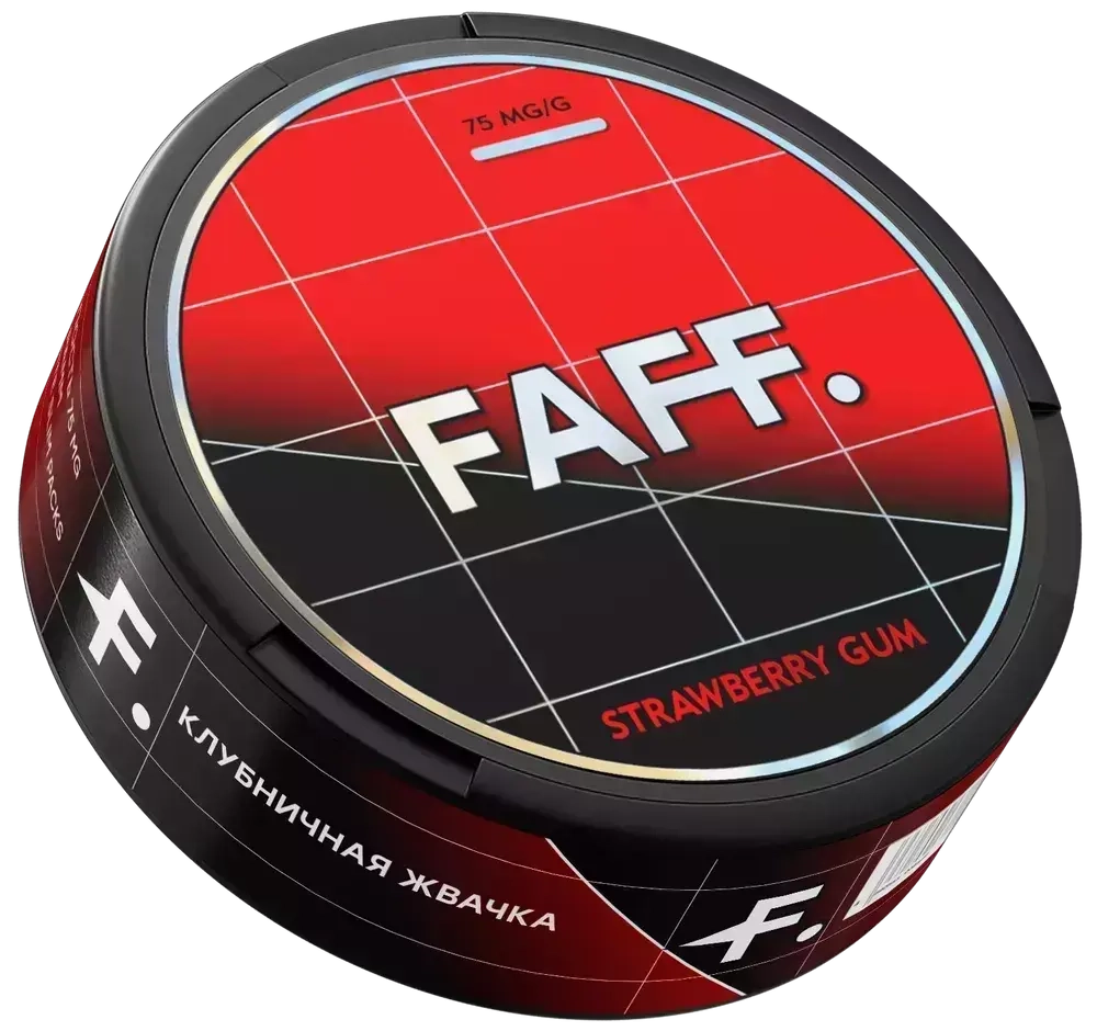FAFF STRAWBERRY GUM (75 МГ) - КЛУБНИЧНАЯ ЖВАЧКА