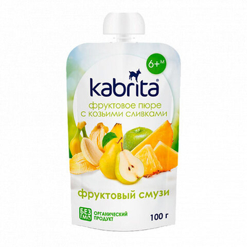 Пюре фруктовое Kabrita Фруктовое смузи 100 г