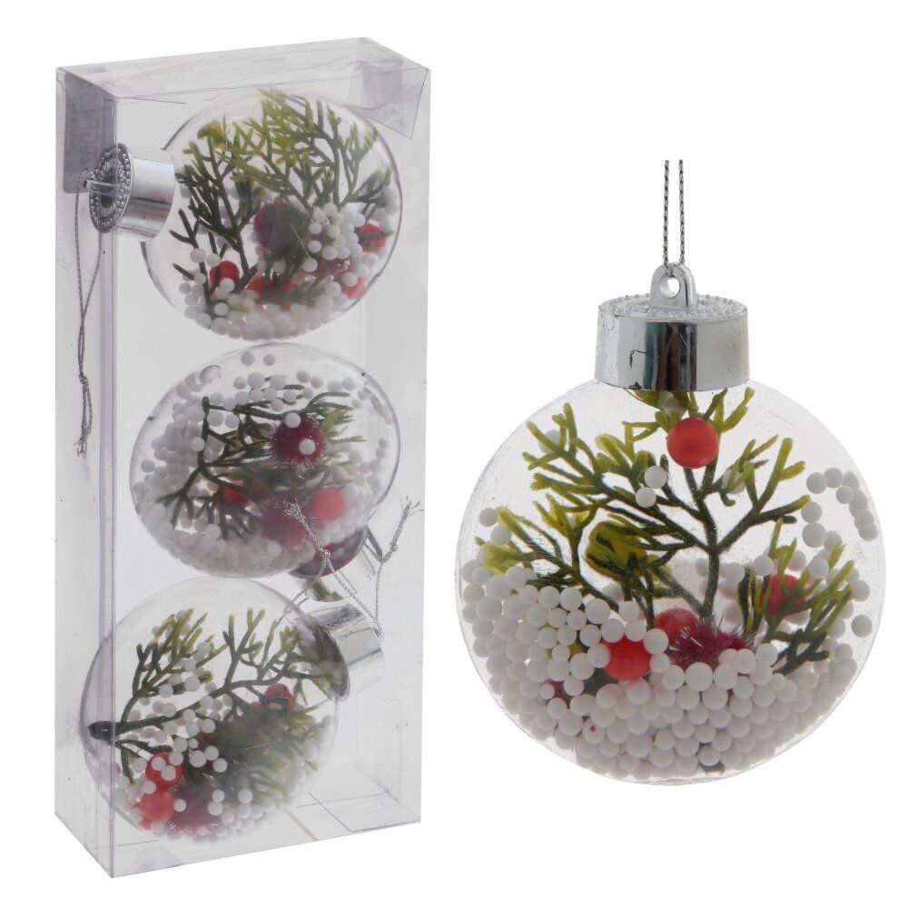 GAEM Набор из 3шт Украшение новогоднее, D 8 см, L9,5 W4 H23,5 см