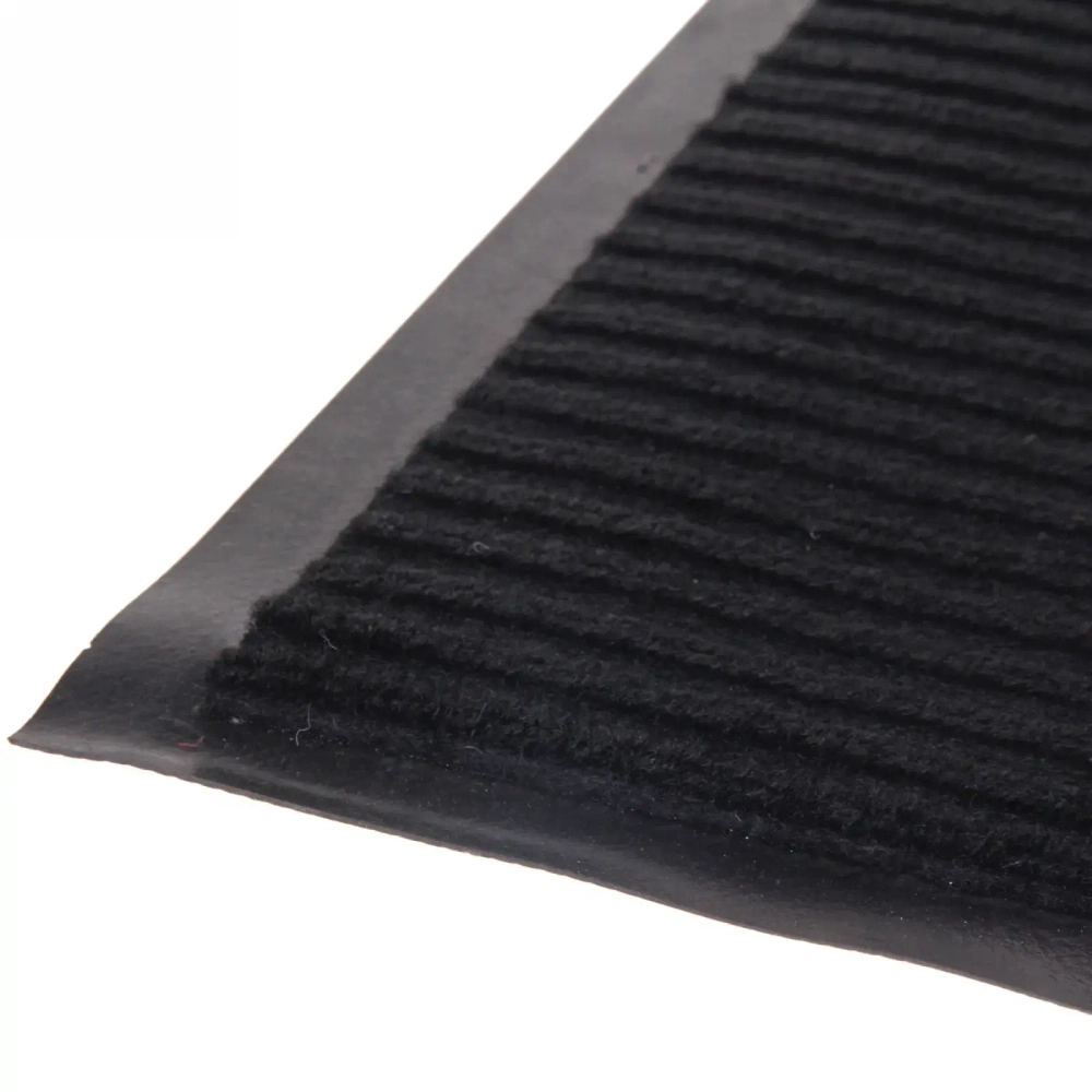 Коврик придверный «Селфи» 90*150 см ребристый черный