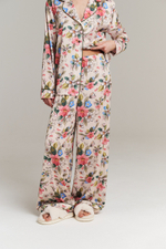 Пижамные брюки с кантом из шелка