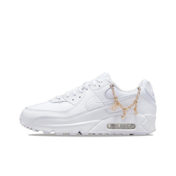 Женские кроссовки Nike Air Max 90 'Lucky Charms White Metallic Gold' DH0569‑100