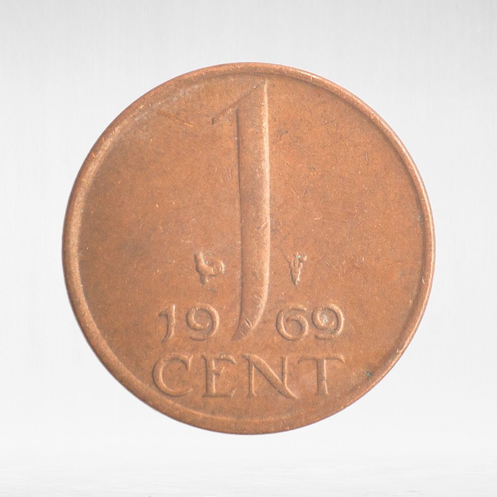 Netherlands, 1 Cent - Juliana, 1969, VF