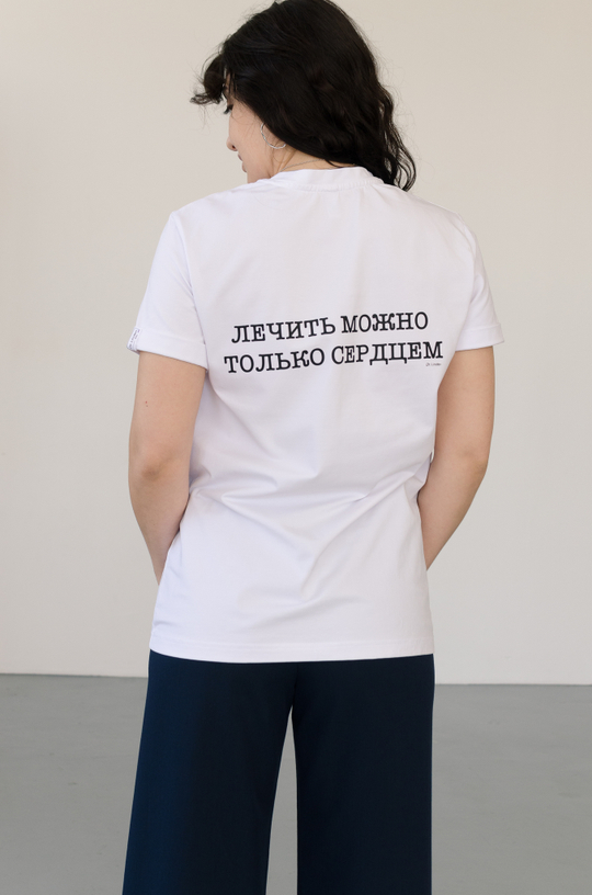 Футболка сердце без цветов