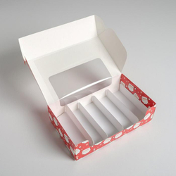 Коробка для эклеров 250*150*70мм "С Новым Годом"