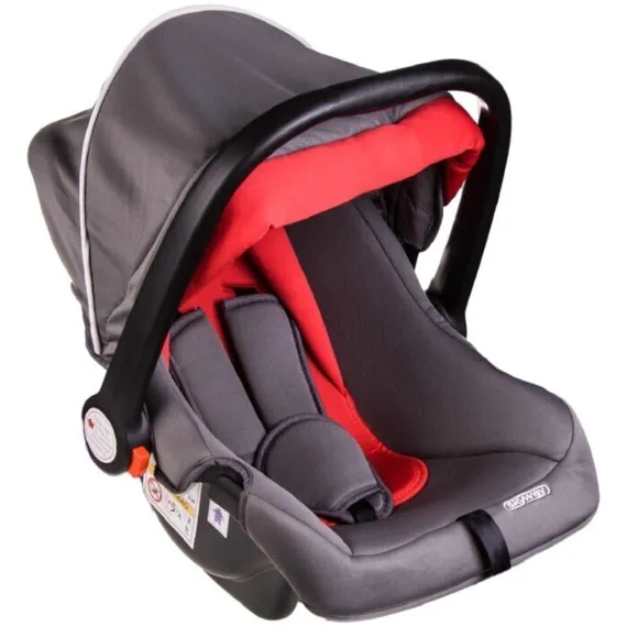 Автокресло детское 0+ гр Skyway Егоза (0-13 кг/ 0-1 лет) Серо-красное, S02801018