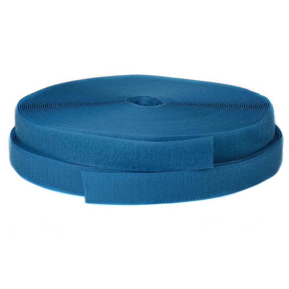 Велкро &quot;липучка&quot; комплект, ш. 2,5 см, голубой