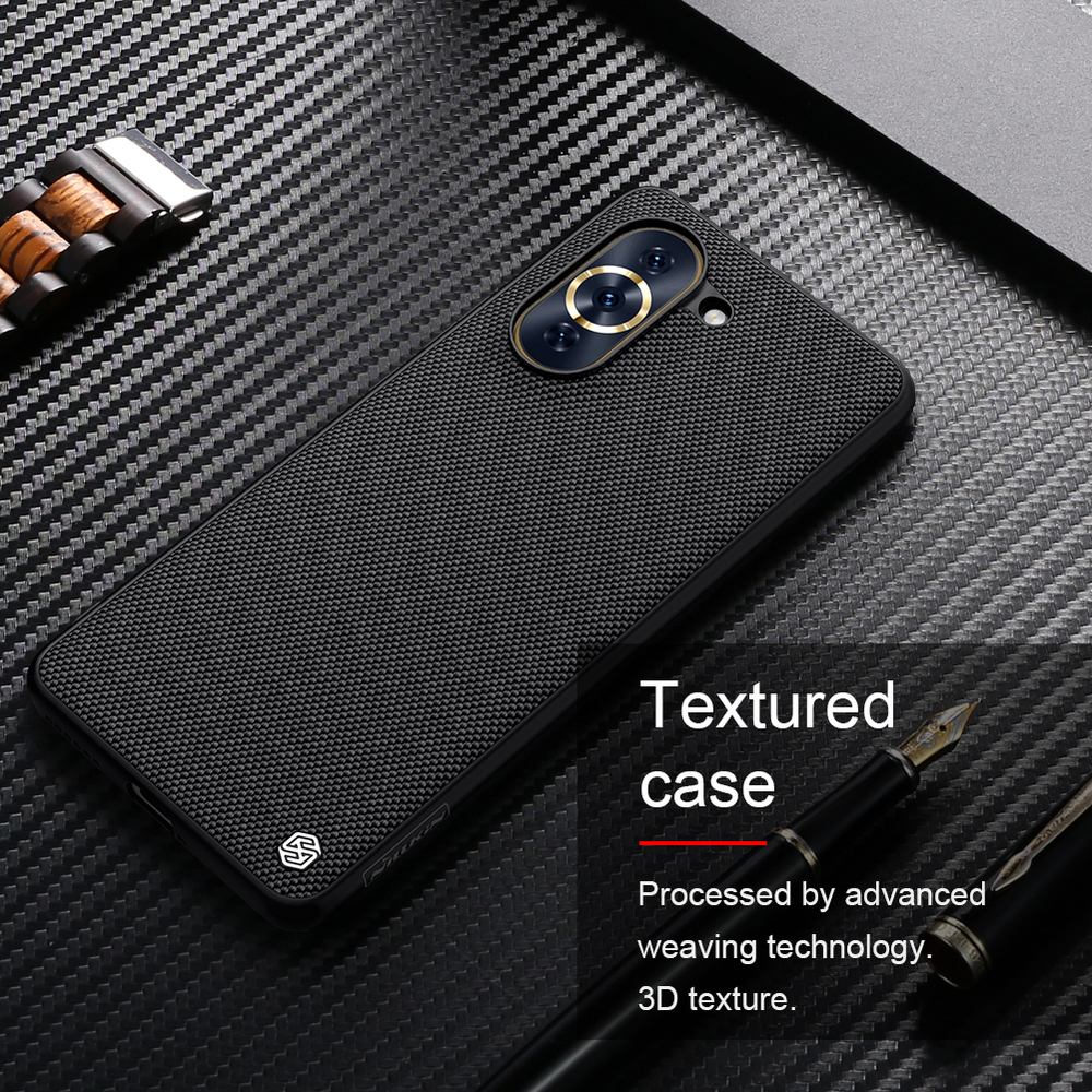 Тонкий текстурный чехол из нейлонового волокна от Nillkin для Huawei Nova 10 Pro, серия Textured Case