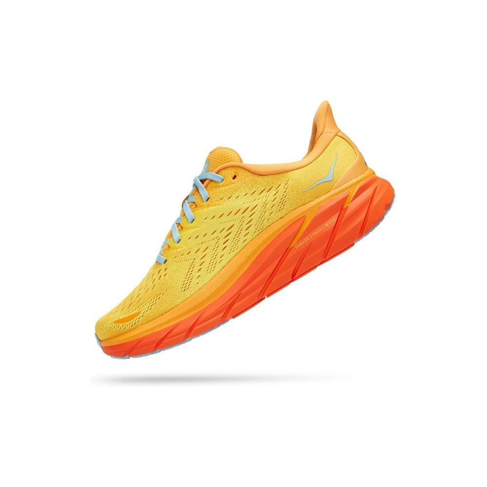 Кроссовки мужские HOKA M CLIFTON 8 WIDE Radiant Yellow / Maize