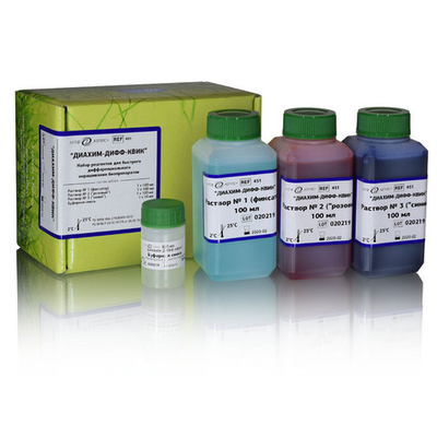 Диахим-Дифф-Квик-набор д/быстр. дифференц.окраски биопрепаратов, (451М), наб.