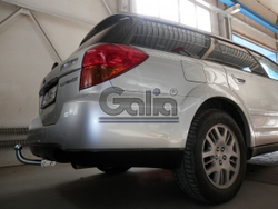 Фаркоп оцинкованный Galia S076C для Subaru Legacy WAG (BP), Subaru Outback 4WD 2004-2009(паспорт и сертификат в комплекте)(без электрики)