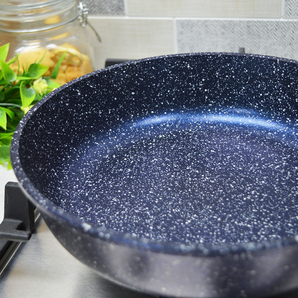 Сковорода 24см Сияние Blue с несъемной ручкой, с2451Bl