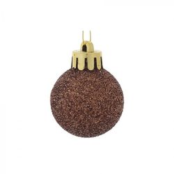 GAEM Набор из 40шт, Украшение новогоднее Шар "Молочный шоколад", D3/4/5/6 см, L14 W14 H26 см