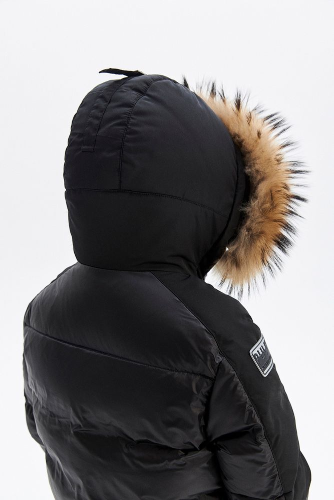 Черное пуховое пальто на мальчика PULKA, до -30 °C