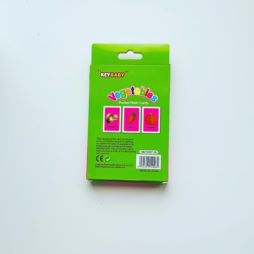 KeyBaby Cards. Vegetables.