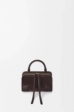 Loewe Мини-сумка Amazona 180 из мягкой телячьей кожи, темно-каштановый