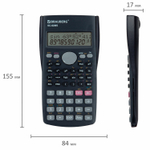 Калькулятор инженерный BRAUBERG SC-82MS (158х85 мм) 240 функций 10+2 разрядов темно-синий (2 штуки в упаковке)