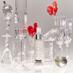 Шиммер-спрей для тела и волос 110мл мельчайший, золотистый