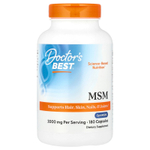 Doctor's Best, МСМ, 180 капсул (1000 мг в каждой капсуле)