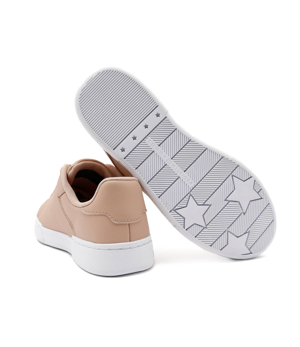 Кожаные кроссовки court sneaker golden th Tommy Hilfiger - бежевый(FW0FW07116)