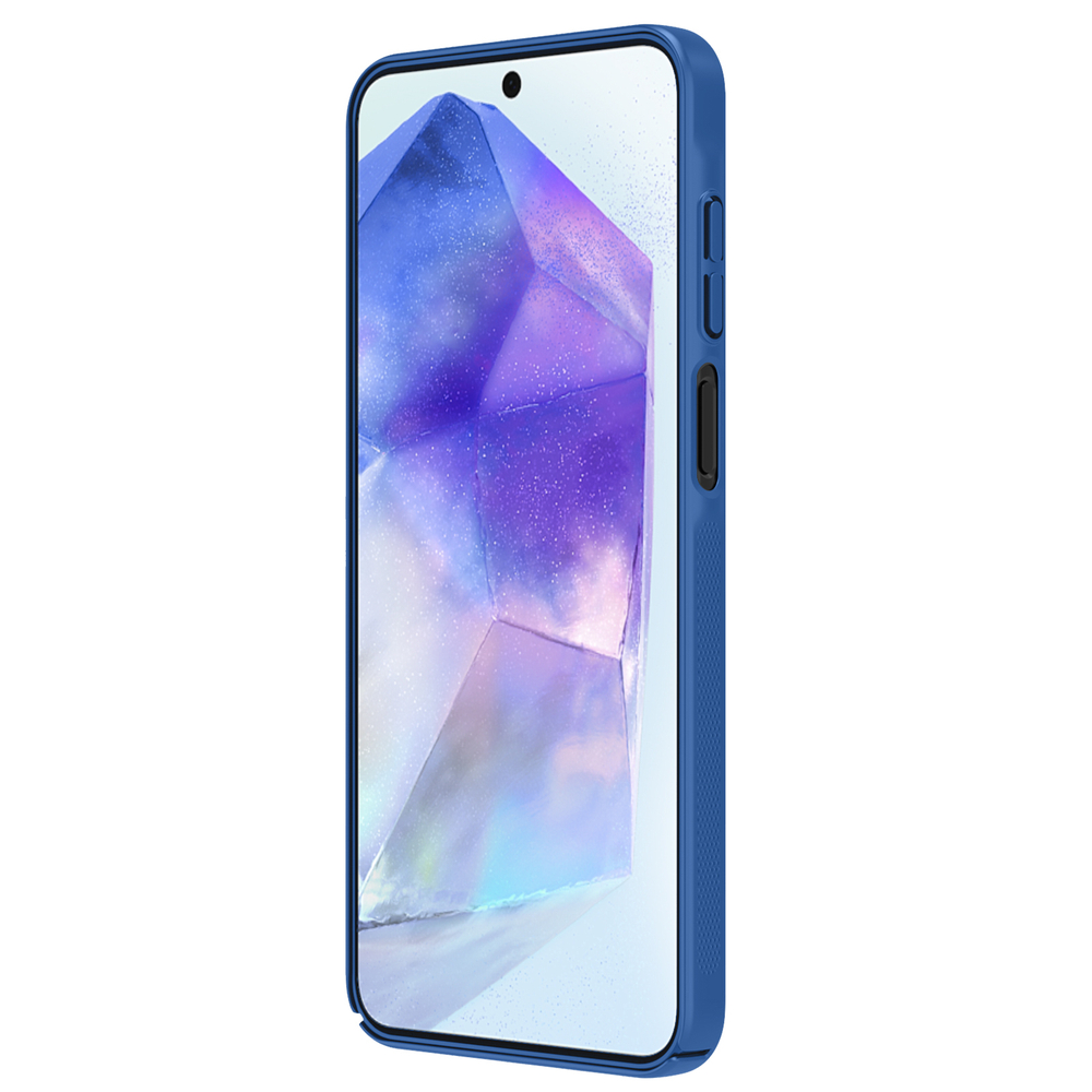 Чехол синего цвета от Nillkin с защитной шторкой для камеры на Samsung Galaxy A16 5G, серии CamShield Case
