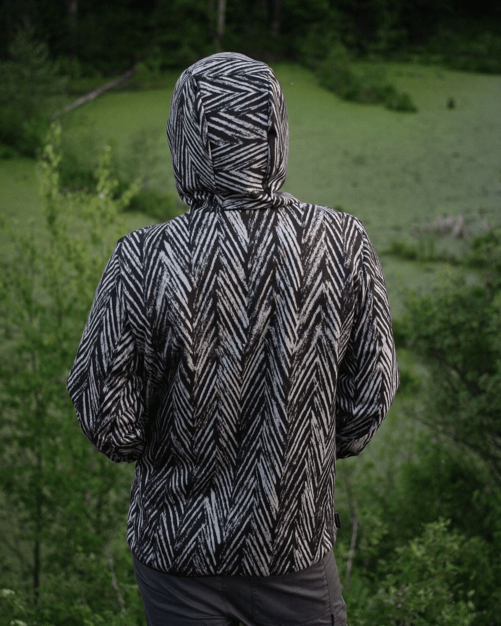 Худи Plushedelica Елочки черный