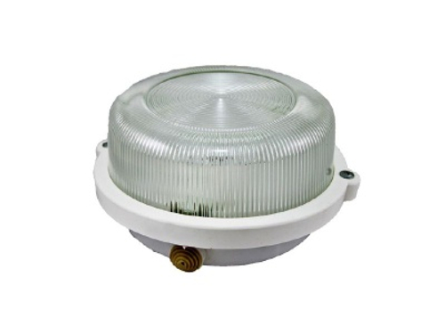 Светильник НПП 03-100-005.03 У3 белый корпус с обручем без решетки 100Вт TDM