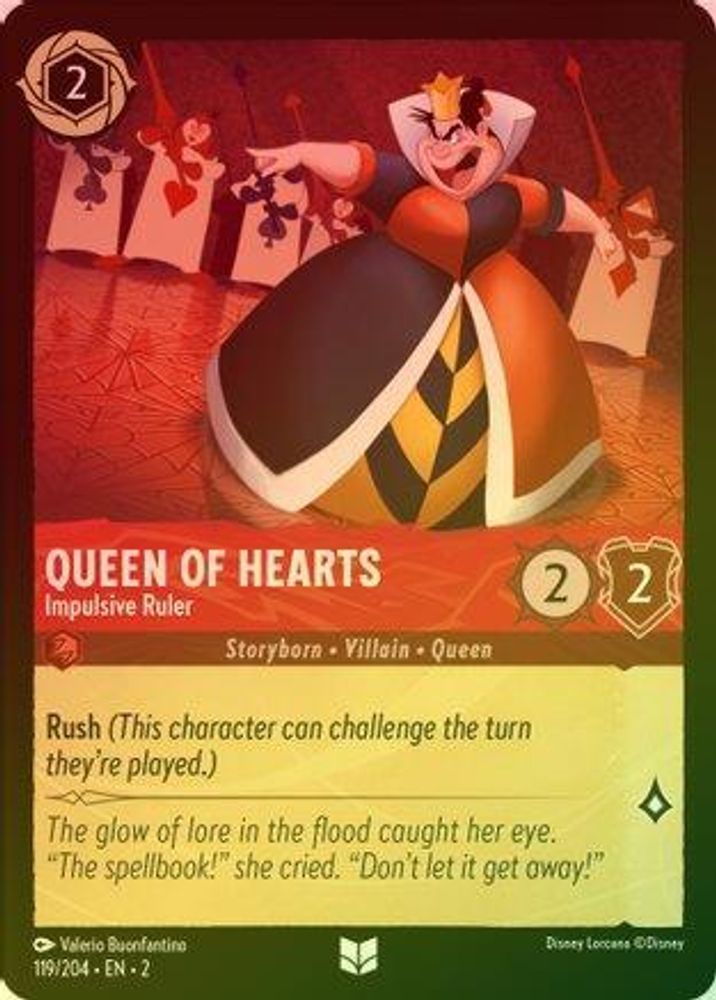 Queen of Hearts (Impulsive Ruler) - 119/204 - Необычная (Foil)