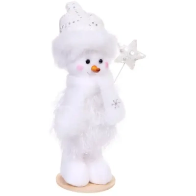Фигурка «Зимний снеговик» 25 см, Белый (микс дизайнов)