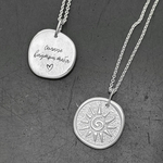 подвеска sunshine с индивидуальной гравировкой