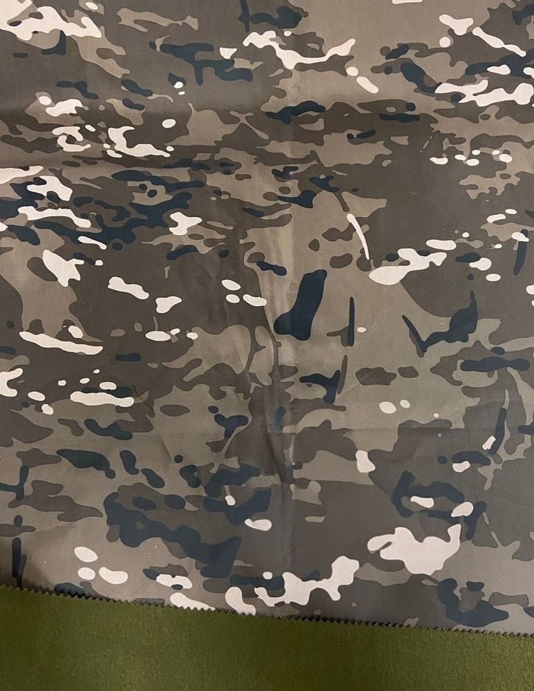 Ткань Дюспо-Флис ВО, 240 гр/м2, чёрный мультикам