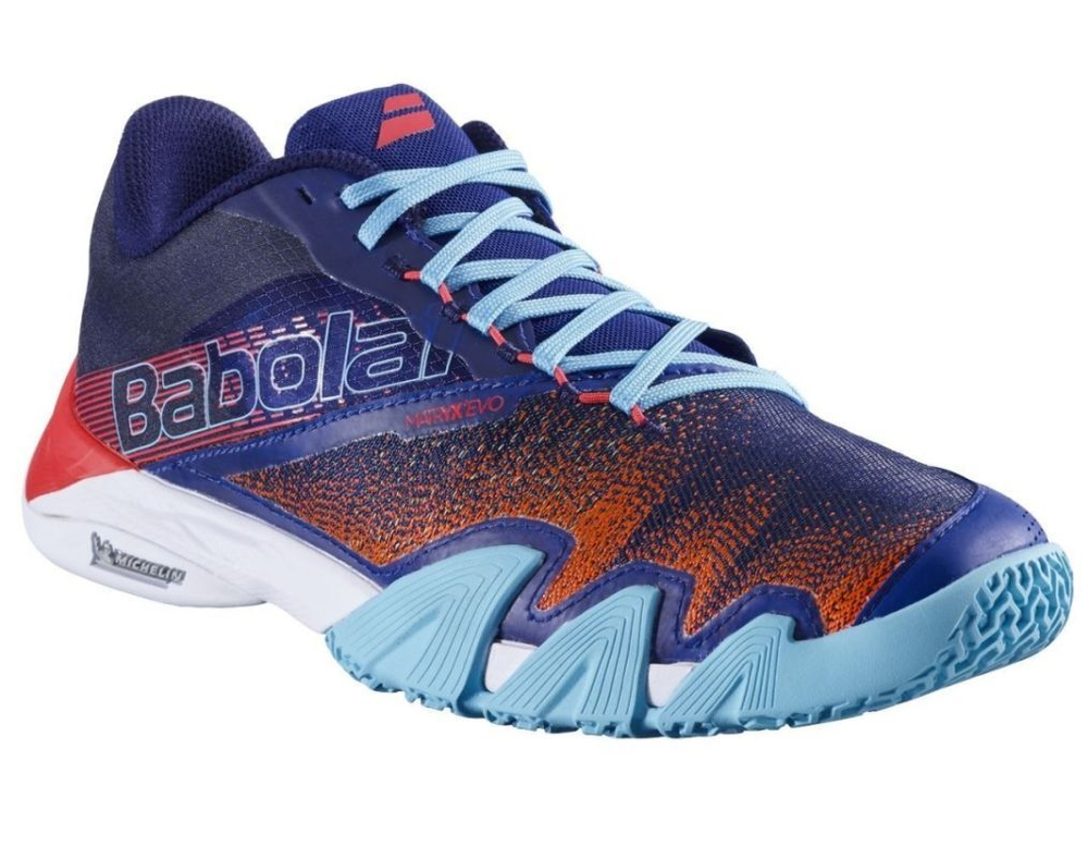 Мужские кросовки для Padel Babolat Jet Premura 2 - blue/poppy red