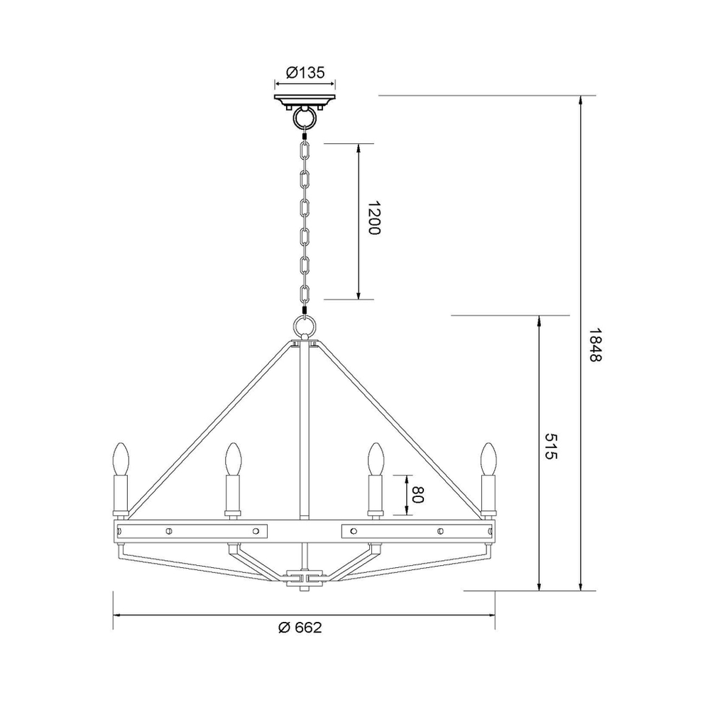 Светильник подвесной Wertmark Brenda WE586.06.503