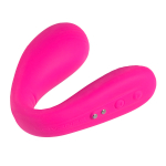 Розовый силиконовый стимулятор для пар 20см с управлением через приложение Lovense Dolce (Quake) Smart Couple's Vibrator Pink LE-13