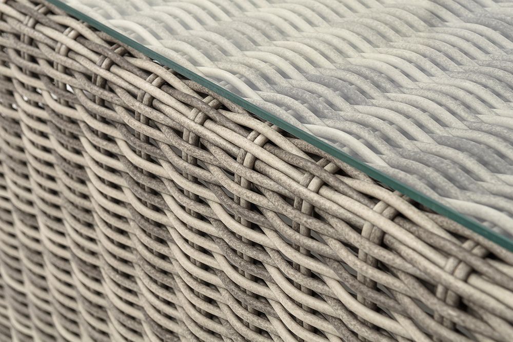 "Боно" журнальный столик из искусственного ротанга, цвет бежевый