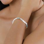 Браслет Nature Bijoux, Milos, с перламутром, окрашенным говлитом и костью, NB26.1-13-44520 (белый)