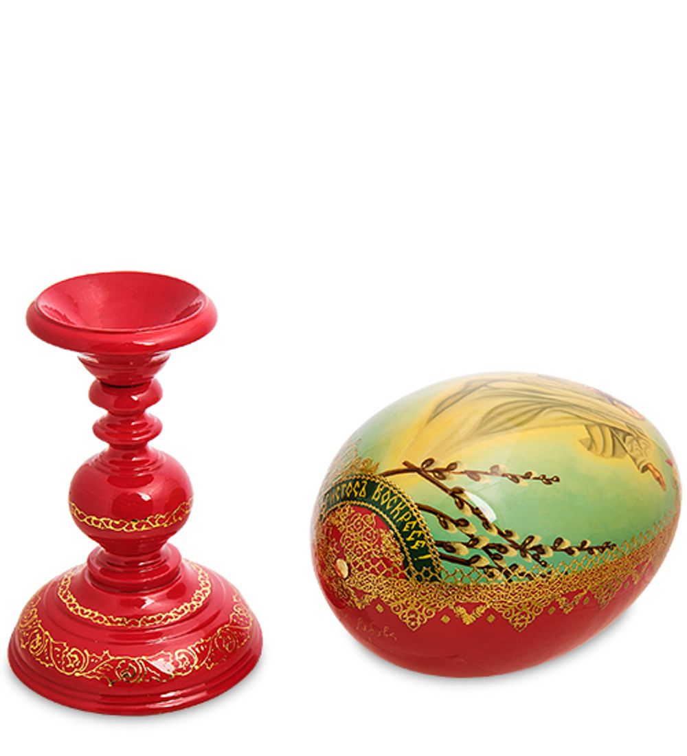 Народные промыслы ИКО-28/2 Яйцо-икона «Светлое Христово Воскресенье» Рябов С.