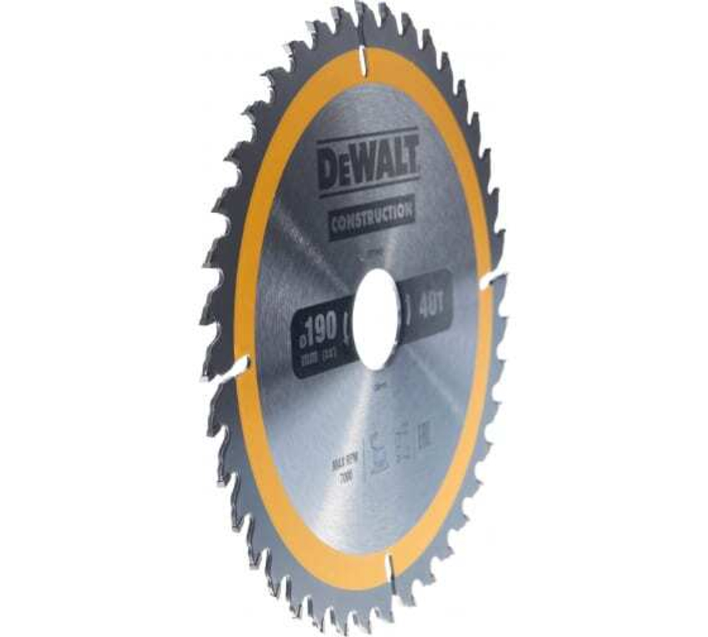 DeWalt, DT1945, Пильный диск CONSTRUCT 190/30 40 ATB +10°, шт