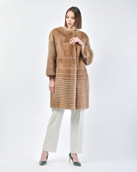 Шуба из меха норки