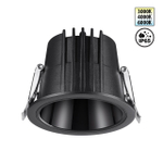 359425 SPOT NT24 438 черный Светильник встраиваемый с переключателем цв. температуры IP65 LED 10W 170-265V 3000К\4000К\6000К LANG