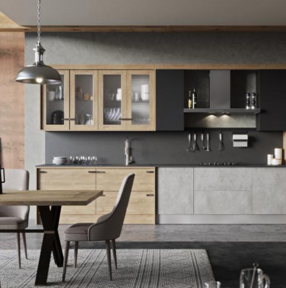 Современная кухня Лофт Индастри