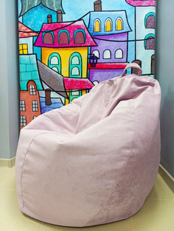 Кресло груша Небби розовое