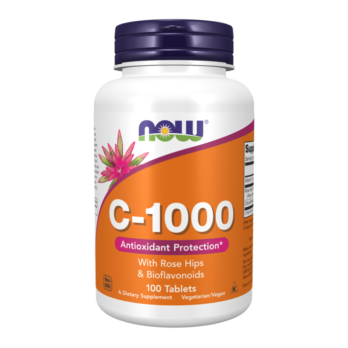 Витамин С с шиповником и биофлавоноидами,C-1000 mg,  Now Foods,  100 таблеток