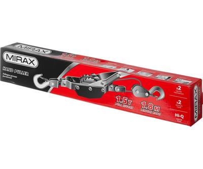 MIRAX 1.5 т, 1.8 м, ручная рычажная лебедка (43130-1.5)
