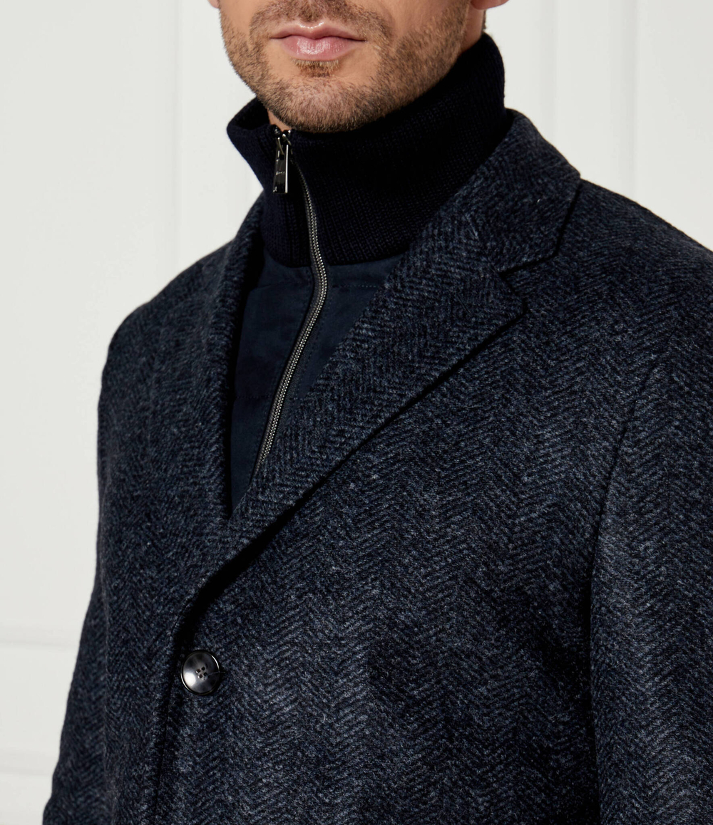 Пальто 2в1 h-hyde BOSS BLACK - темно-синий(50528131)