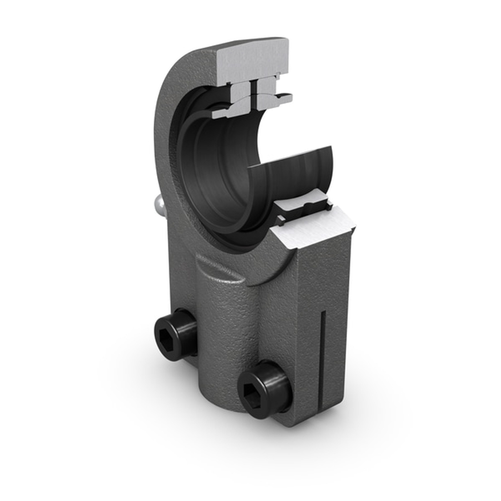 Наконечник штока, требует техобслуживания, с внутренней резьбой и зажимными винтами SIQG 25 ES