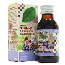Сироп Биоинвентика Черника с эхинацеей и шиповником фл. 100 мл