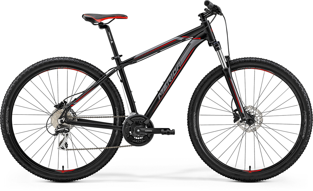 Велосипед '19 Merida Big.Nine 20-D Колесо:29" Рама:XL(21") MattBlack/Red/Silver (6110793362)